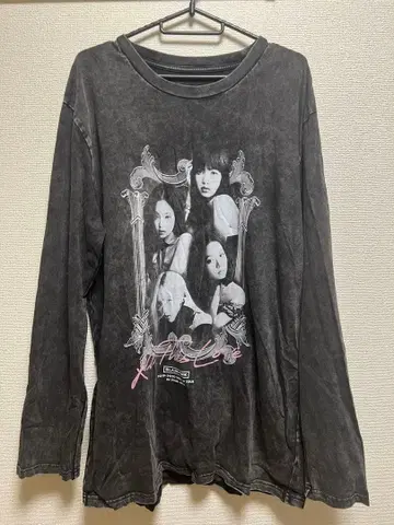 블랙핑크 롱 슬리브 티셔츠 L 사이즈