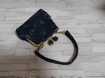 smile flower charcoal 미나 페르호넨 가마구치 파우치