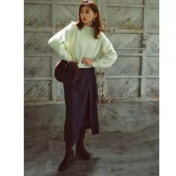 JUSGLITTY 슬릿 롱 스커트