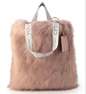 CLOUDY 클라우디 퍼 토트백 핑크