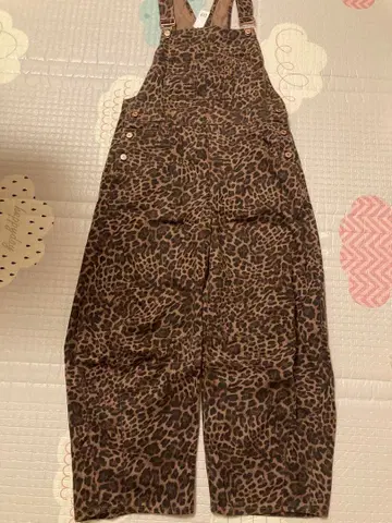 GAP 레오파드 무늬 오버롤 S 사이즈 여성용