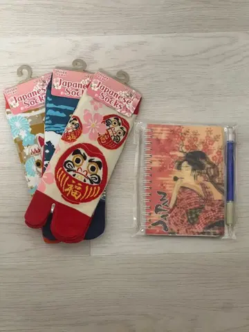 달마 양말과 일본 노트 세트