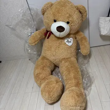 특대형 베이지 곰 봉제 인형