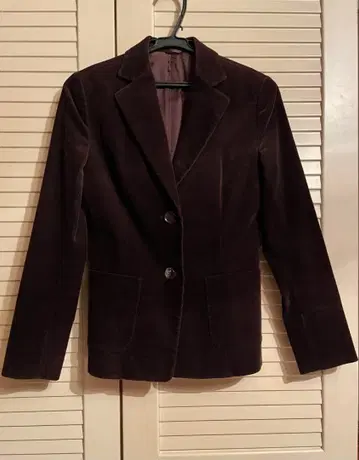 ANAYI 다크 브라운 테일러드 자켓
