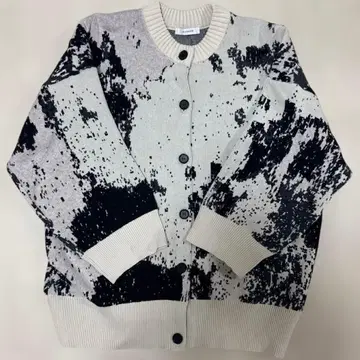 JEANASIS 스플래터 프린트 가디건