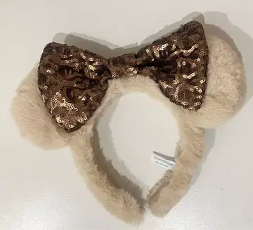 미니 머리띠 복슬복슬 베이지