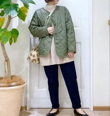 스튜디오 클립 퀼트 블루종 카키