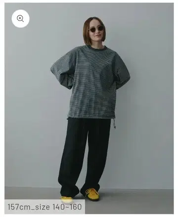 츠지모토 마이 아이엠인 [ KIDS ] 보더 롱 T셔츠 140-160