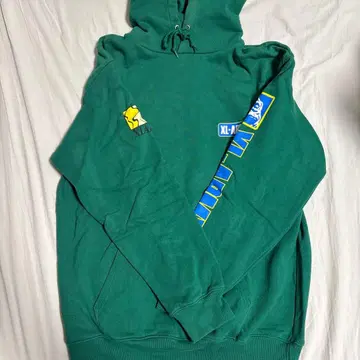XL X-LARGE 그린 컬러 후드티