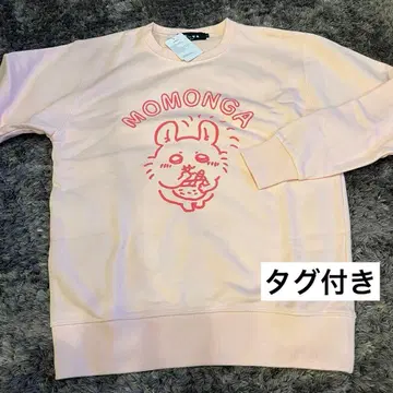 [택 포함] 치이카와 (먼작귀) 맨투맨 모몽가 핑크 S사이즈