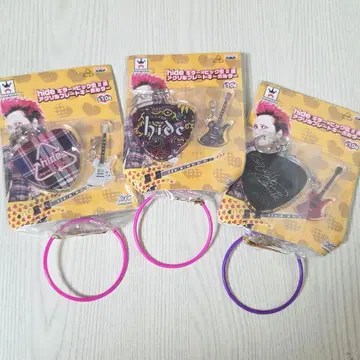 XJAPAN hide 기타 x 피크형 2단 아크릴 플레이트 키링