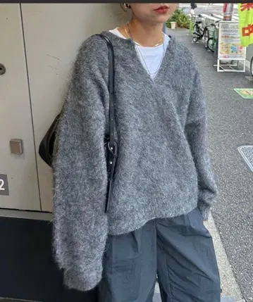 [ 핸드 워셔블 ] 울 혼방 기모 키넥 니트