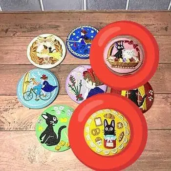 지지 자수 캔뱃지 자수 배지 마녀 배달부 키키 지브리