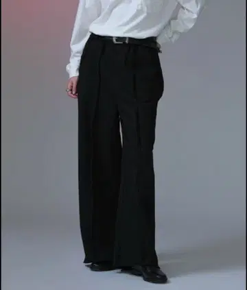 selle glant 벨트 루프 포함 맨투맨 플레어 와이드 팬츠