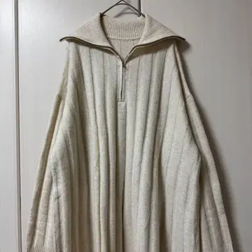 wcloset 더블 클로젯 하프 지퍼 니트 원피스