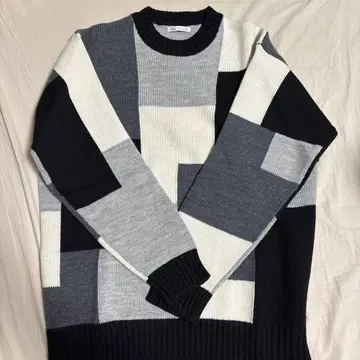 블록 디자인 니트 스웨터 ZARA