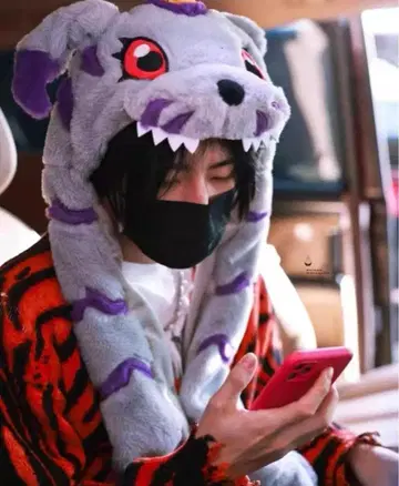 가브몬 모자 따뜻한 머플러 후드 헤이세이 레트로 코스프레 디지몬