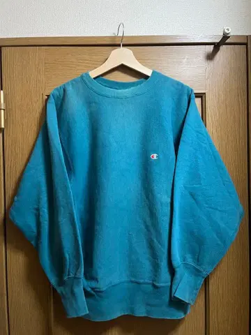 90s 챔피언 자수 택 리버스 위브 눈 있음 USA 제조