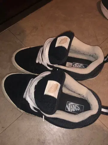 Vans Knu School 네이비 코듀로이 스니커즈