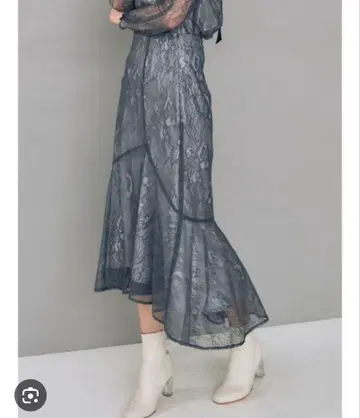 새상품급 머큐리 듀오 레이스 머메이드 스커트