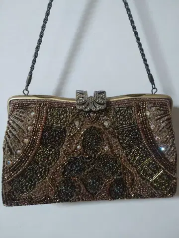 비즈 자수 가방 일본 의류 서양 의류 큐빅 Kyoai