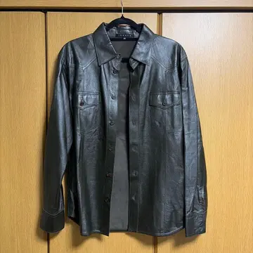 theory 램 가죽 셔츠 38