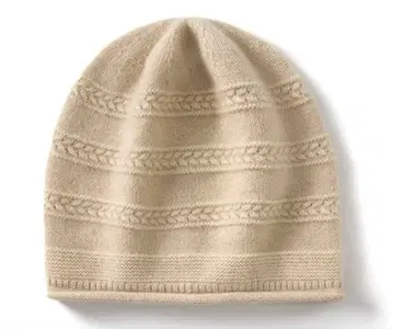LOVE CASIMERE 캐시미어 니트 모자 베이지