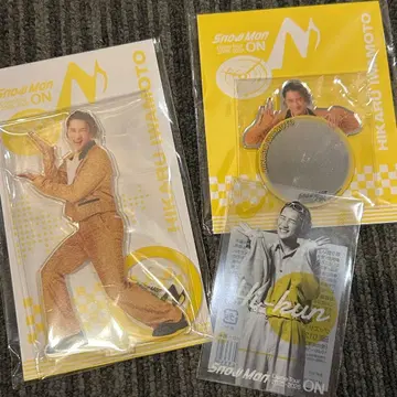 SnowMan ON 이와모토 테루 아크릴 스탠드 클리어 스티커 거울 세트