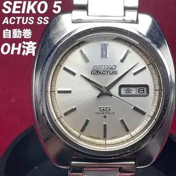 오버홀 완료 SEIKO 5 ACUTUS SS 25석 자동 와인딩 일본제