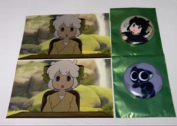 라샤오헤이 전기 캔뱃지 샤오헤이 2개 엽서 2장 총 4점 세트