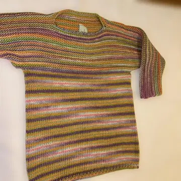 시빌라 니트 100% 울 멀티 컬러 니트