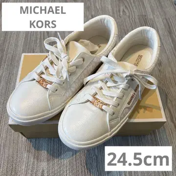 [ 미사용 새상품 ] MICHAEL KORS 화이트 스니커즈 24.5cm