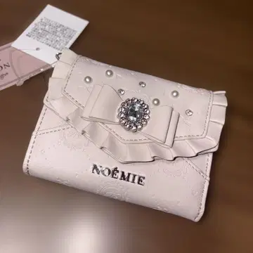 노에미 모노그램 3단 접이식 지갑 핑크