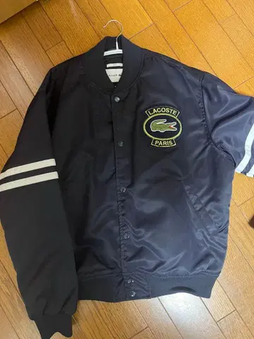 LACOSTE PARIS 바시티 자켓 네이비