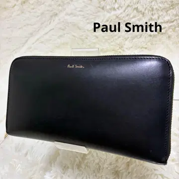 폴스미스 블랙 가죽 장지갑 멀티 컬러