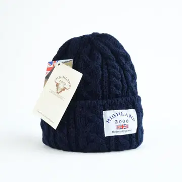 새상품 HIGHLAND 2000 영국제 남녀 공용 알파카 니트 모자