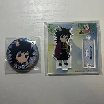 토미오카 기유 난자타운 캔 배지 아크릴 스탠드