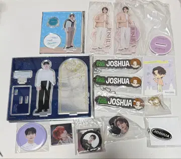 SEVENTEEN 조슈아 아크릴 스탠드 캔 배지 묶음 판매