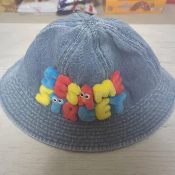 세서미 스트릿 데님 버킷 햇