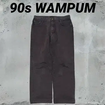 90s WAMPUM vintage 유로 브라운 스트레이트 데님 XL