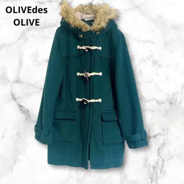 올리브 데 올리브 더플 코트 다크 그린 롱 기장 Free 가을/겨울