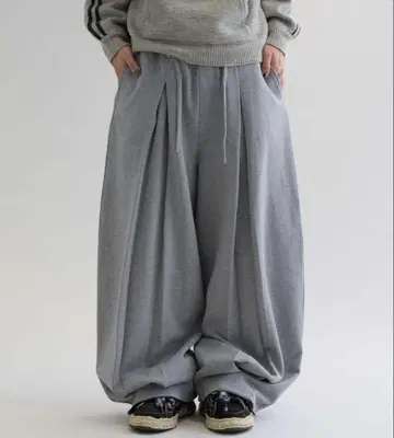 [ EPNK ] 버티컬 턱 스웨트 팬츠