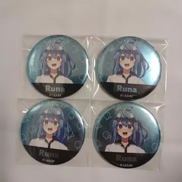 컬러풀 피치 루나 메탈 캔 배지