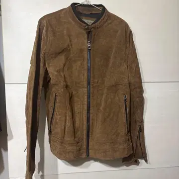 ZARA MAN 스웨이드 브라운 자켓 가죽 라이더스