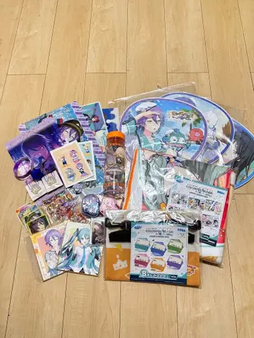 프로젝트 세카이 SEGA 럭키 쿠지 클리어 파일 로손 핀 배지