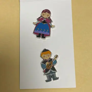 안나와 눈의 여왕 핀 배지 세트