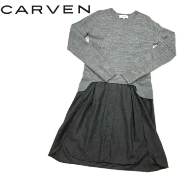 새상품급 CARVEN 칼벤 울 긴팔 원피스 사이즈 S