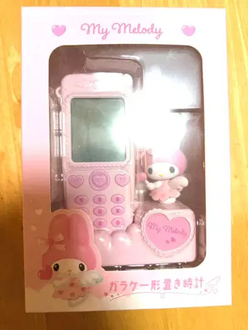 산리오 마이멜로디 휴대폰 모양 탁상 시계