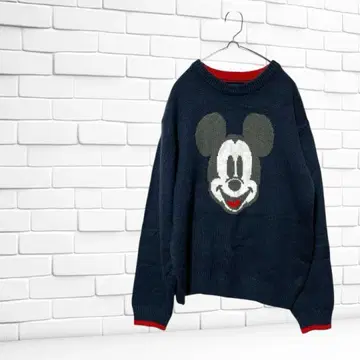 도쿄 디즈니 리조트 미키마우스 니트 S 네이비 S 259