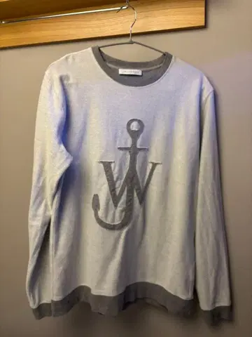 그레이 긴팔 트레이닝복 닻 로고